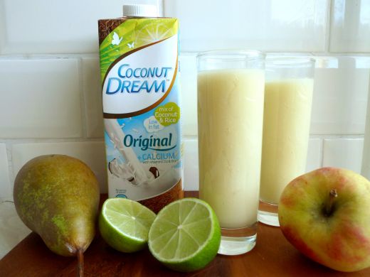 Fruit en kokos smoothie